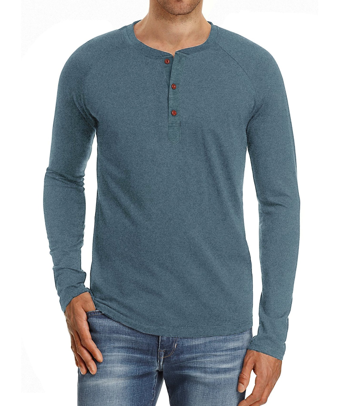 European And American Men's Long-sleeved Round Neck T-shirts Men's Bottoming Shirts